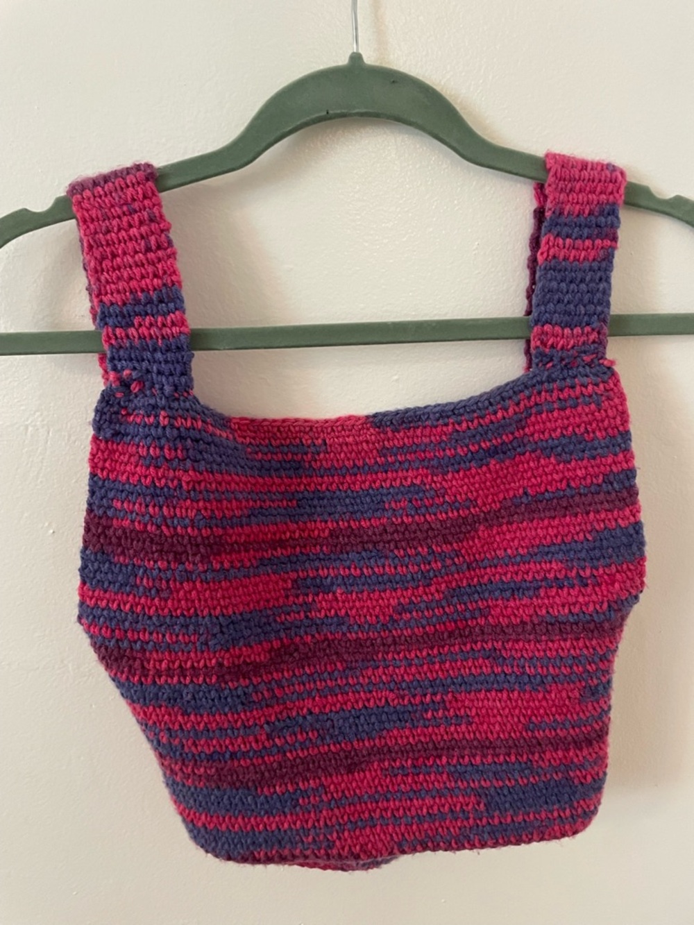 Handmade Crocheted Backless Crop Top